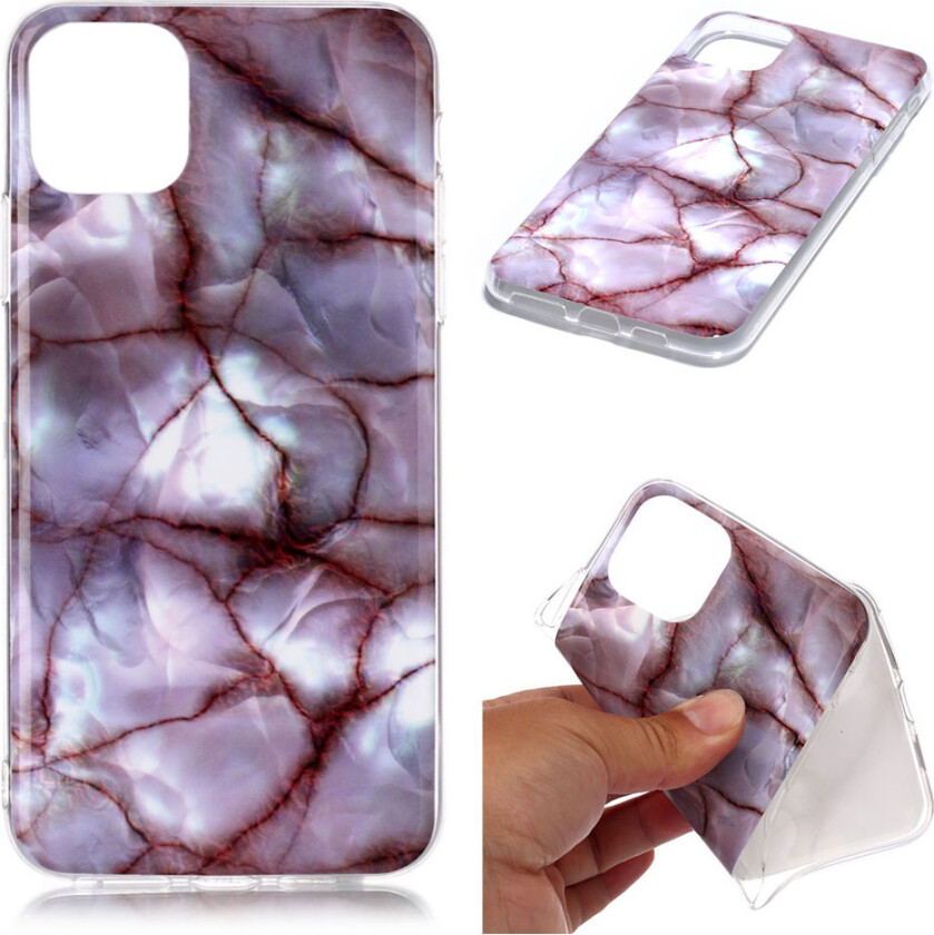 Marble iPhone 11 Pro Max deksel - Veiny rosemarmor
