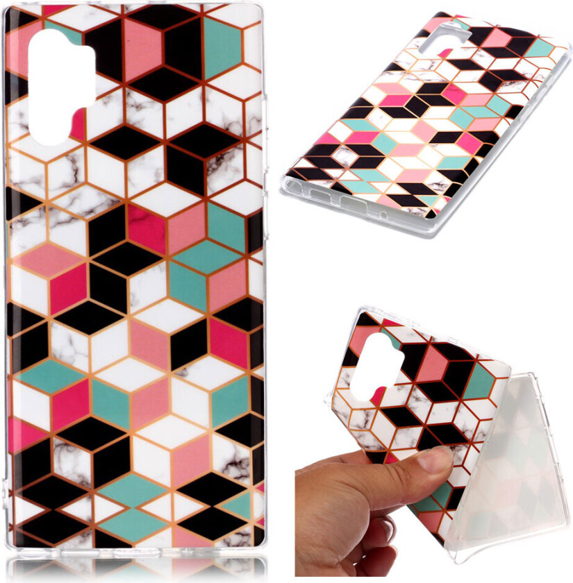Marble Samsung Galaxy Note 10 Pro deksel - Fargerikt diamantmønster