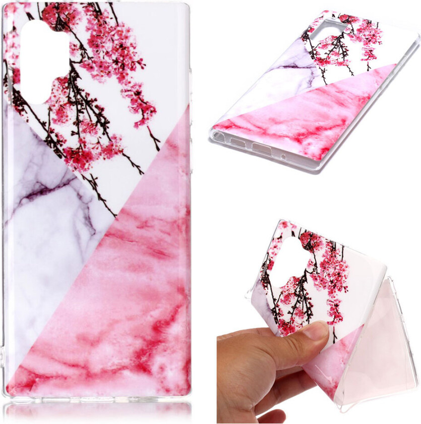 Marble Samsung Galaxy Note 10 Pro deksel - Blomstret marmor