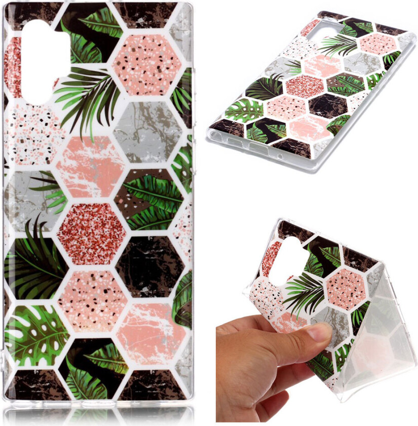 Marble Samsung Galaxy Note 10 Pro deksel - Multi-heksagon mønster