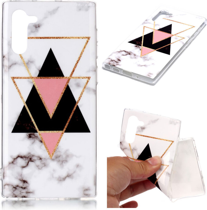 Marble Samsung Galaxy Note 10 deksel - Marmor i trekantform