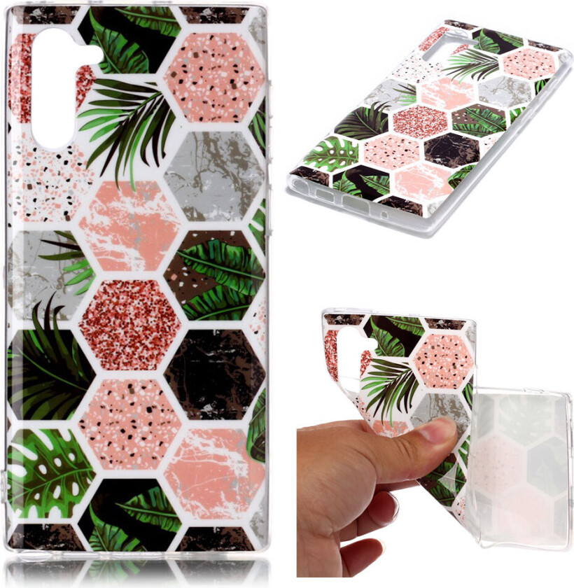 Marble Samsung Galaxy Note 10 deksel - Multi-heksagon mønster