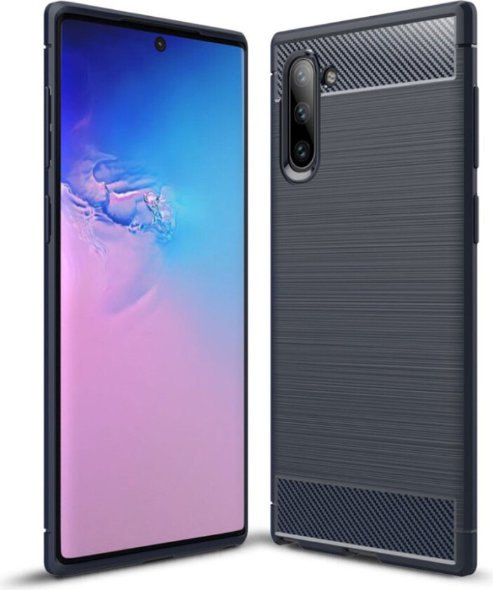 Carbon Flex Samsung Galaxy Note 10 deksel - Blå