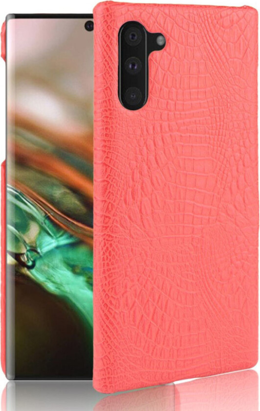 Croco Samsung Galaxy Note 10 deksel - Rød