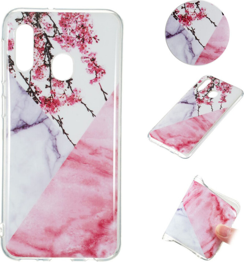 Marble Samsung Galaxy A20e deksel - Blomstret marmor