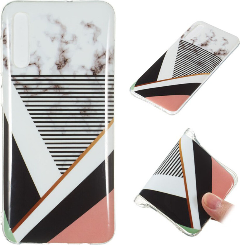 Marble Samsung Galaxy A50 deksel - Marmorstripete mønster