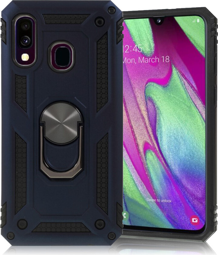 Bofink Combat Samsung Galaxy A40 deksel - Blå