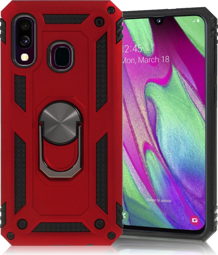 Bofink Combat Samsung Galaxy A40 deksel - Rød