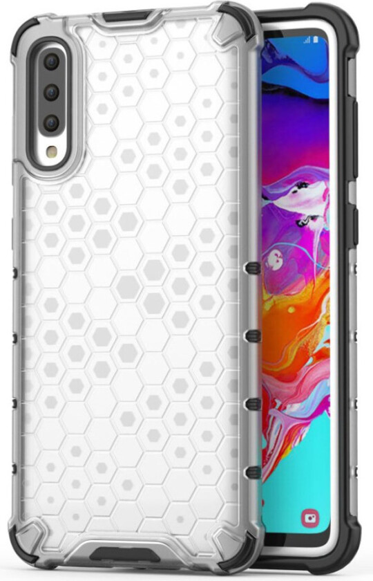 Bofink Honeycomb Samsung Galaxy A70 deksel - Hvit