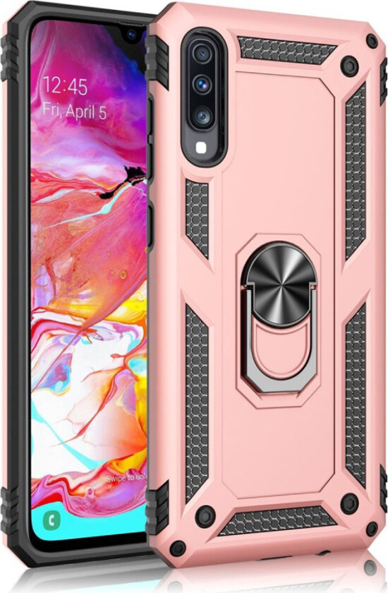 Bofink Combat Samsung Galaxy A70 deksel - Rose gull