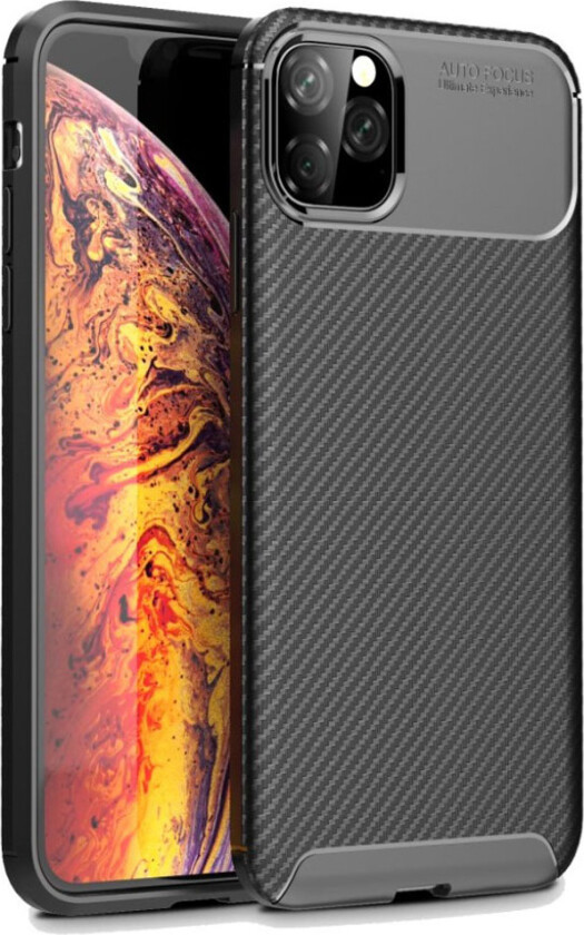 Carbon Shield iPhone 11 Pro Max deksel - Svart