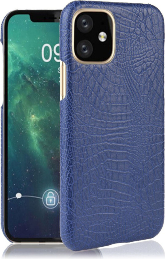 Croco iPhone 11 deksel - Mørke blå
