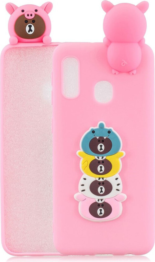 Cute 3D Samsung Galaxy A20e deksel - Kledd Bamse