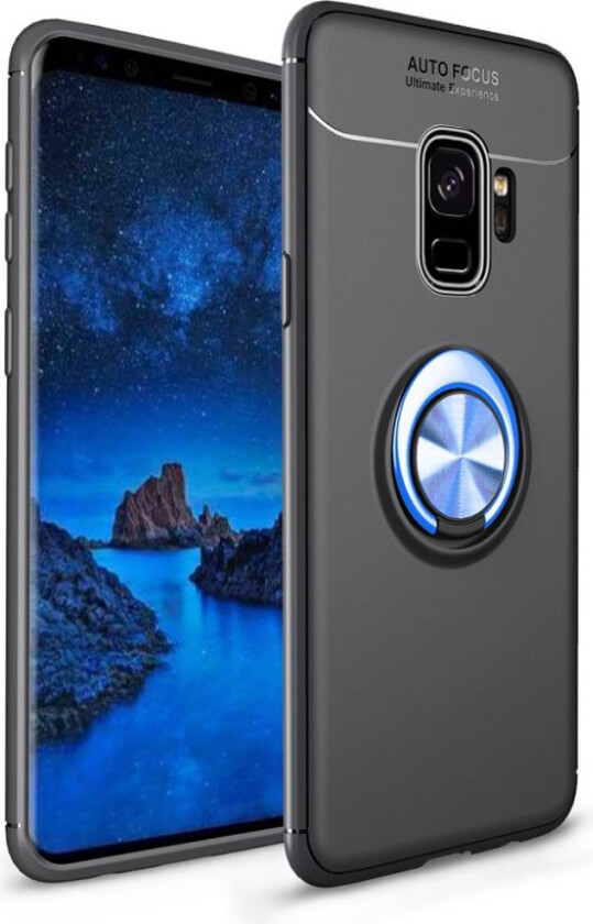 Ringo deksel - Samsung Galaxy S9 - Svart / Blå