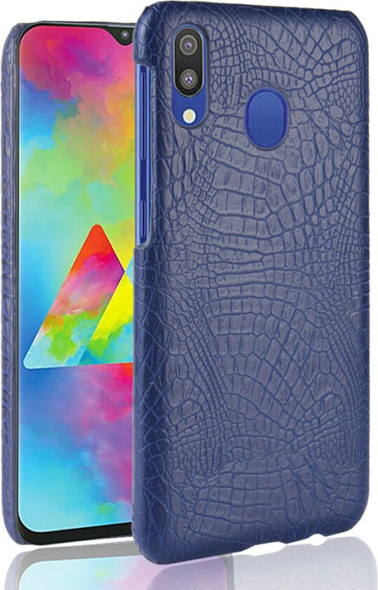 Croco Samsung Galaxy A20e deksel - Dark Blue