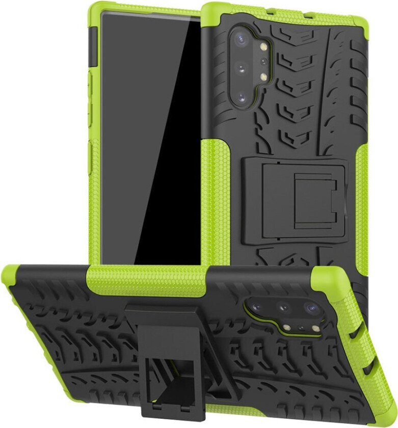 Offroad Samsung Galaxy Note 10 Pro deksel - Svart / Grønn
