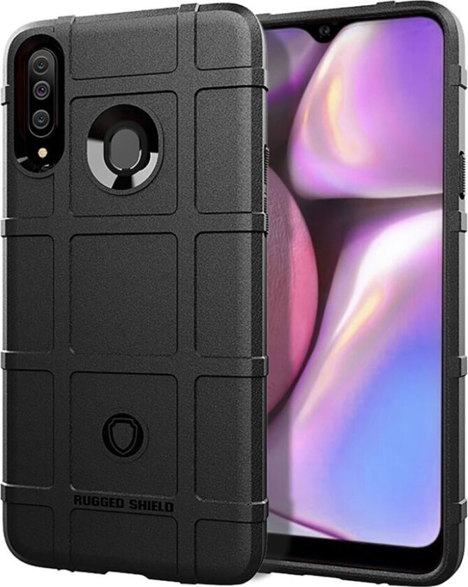 Rugged Shield Samsung Galaxy A20s deksel - Svart