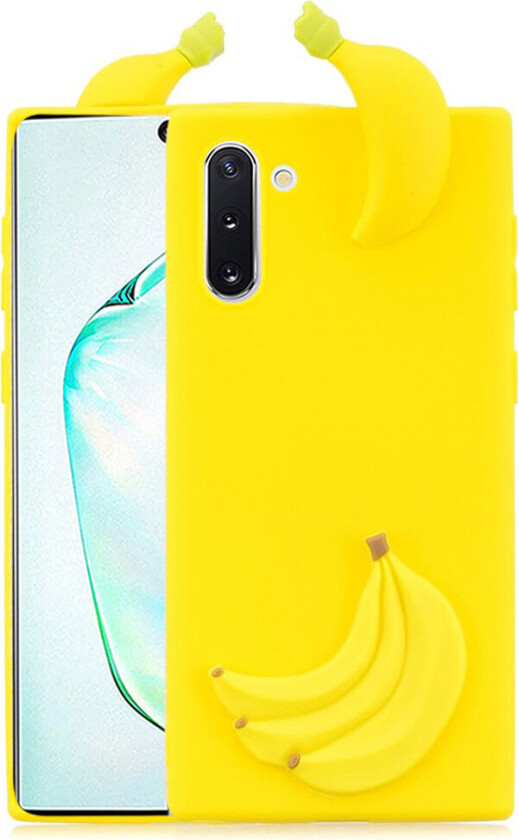 Cute 3D Samsung Galax Note 10 deksel - Banan
