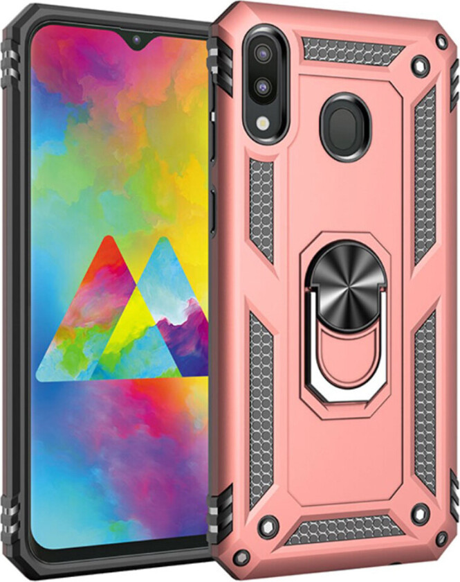 Bofink Combat Samsung Galaxy M20 deksel - Rose gull