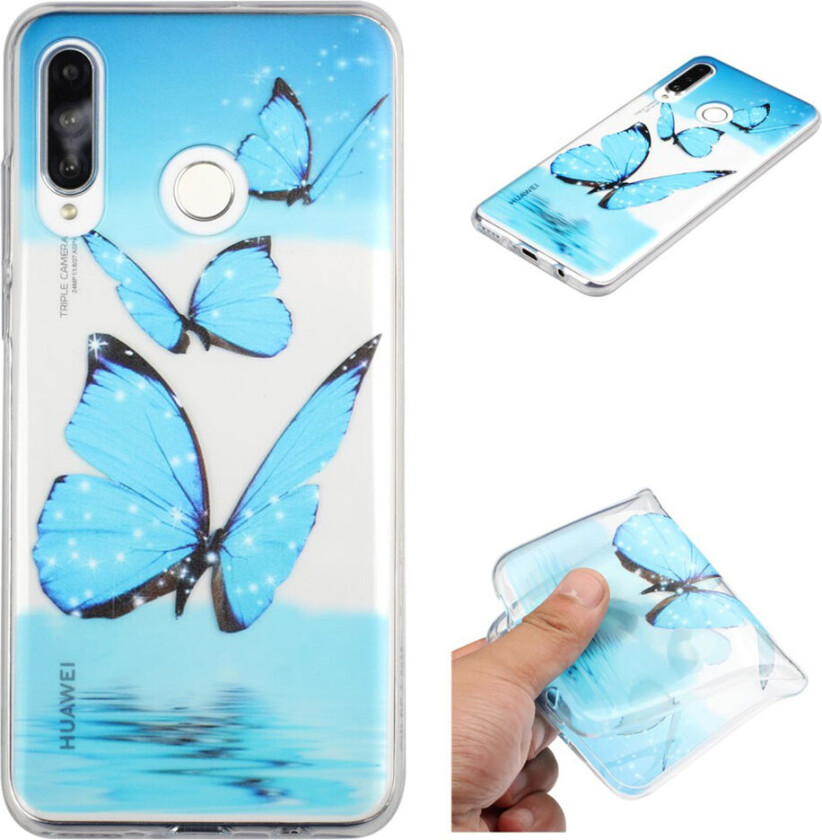 Deco Samsung Galaxy M20 deksel - Sommerfugl