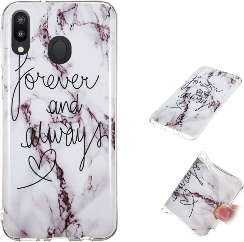 Marble Samsung Galaxy M20 deksel - Evig og alltid mønster