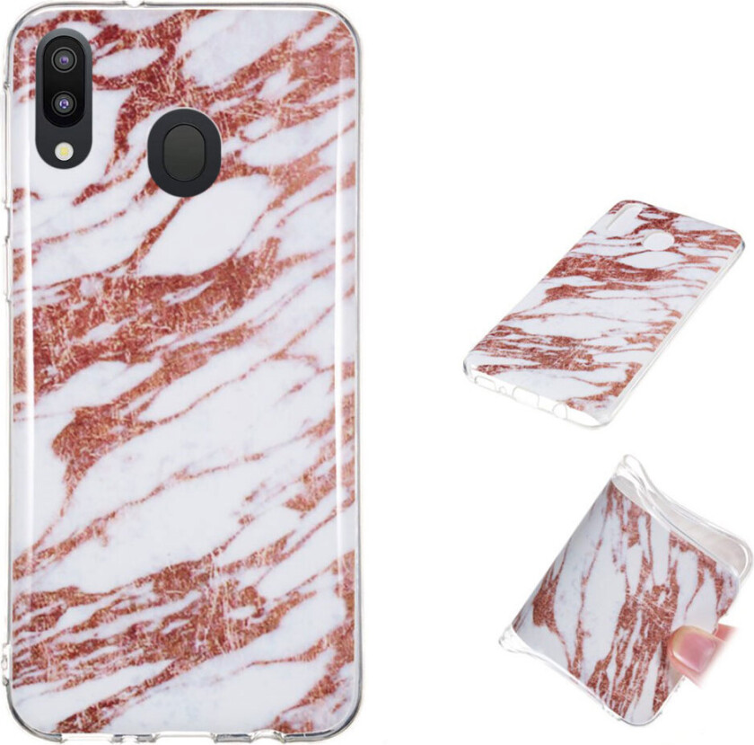 Marble Samsung Galaxy M20 deksel - Te rosa marmor