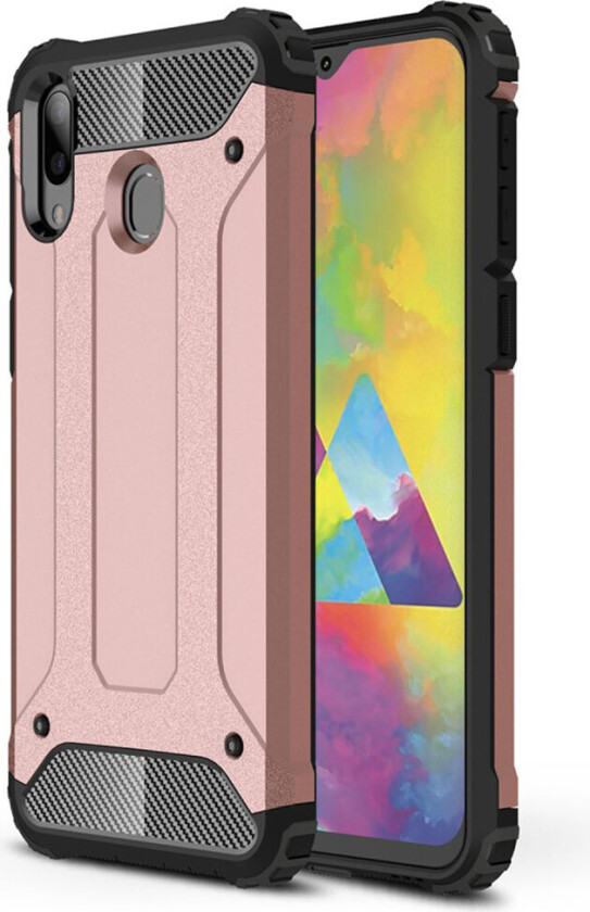 Armour Guard Samsung Galaxy M20 deksel - Rose gull