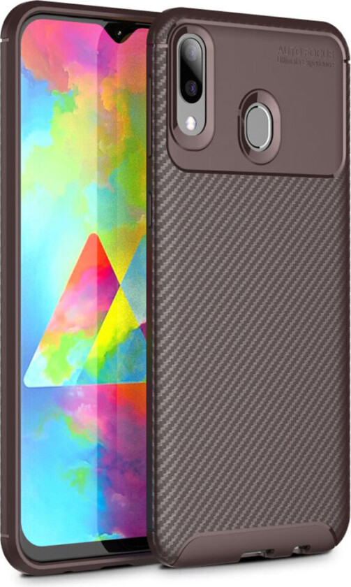 Carbon Shield Samsung Galaxy M20 deksel - Brun