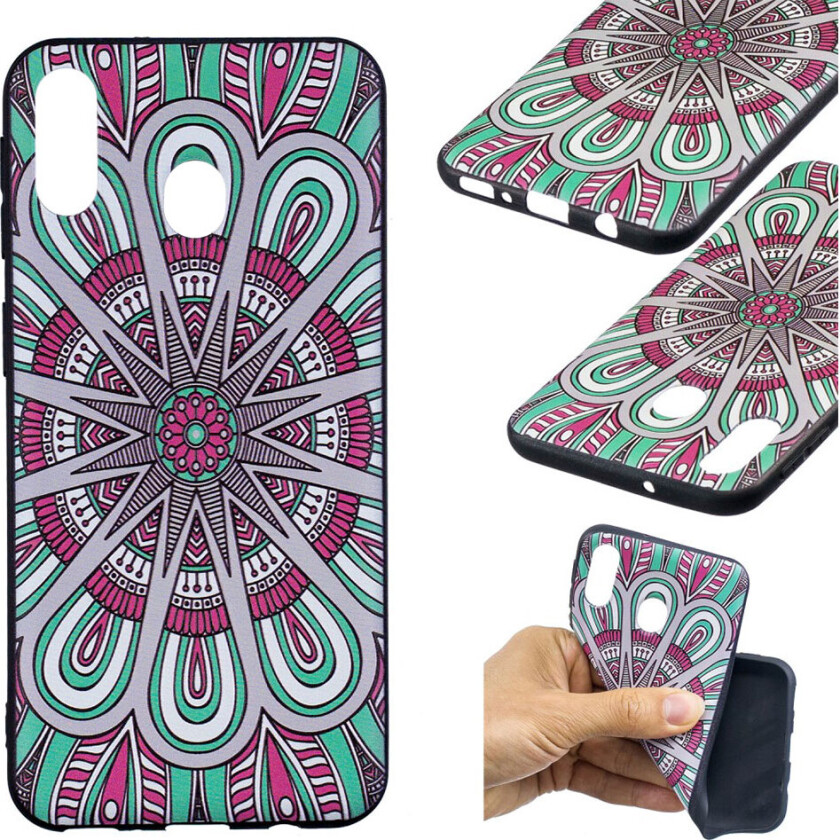 Imagine Samsung Galaxy M20 deksel - Symetrisk mønster