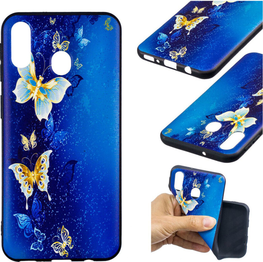 Imagine Samsung Galaxy M20 deksel - Sommerfuglmønster