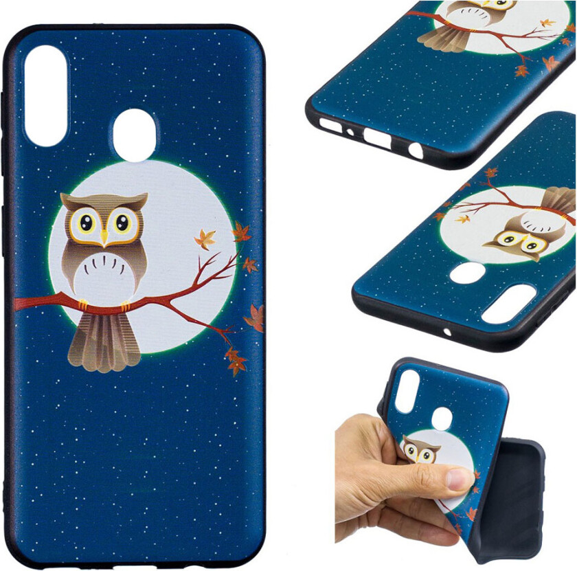 Imagine Samsung Galaxy M20 deksel - Ugle på gren