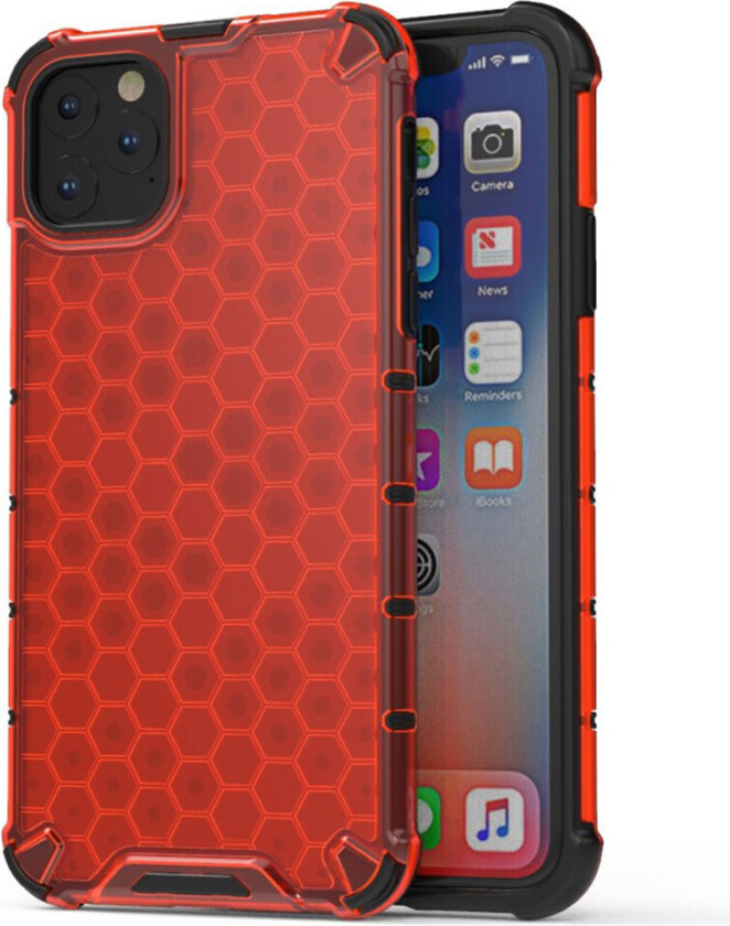 Bofink Honeycomb iPhone 11 Pro Max deksel - Rød