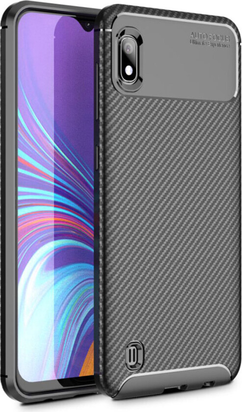 Carbon Shield Samsung Galaxy A10 deksel - Svart