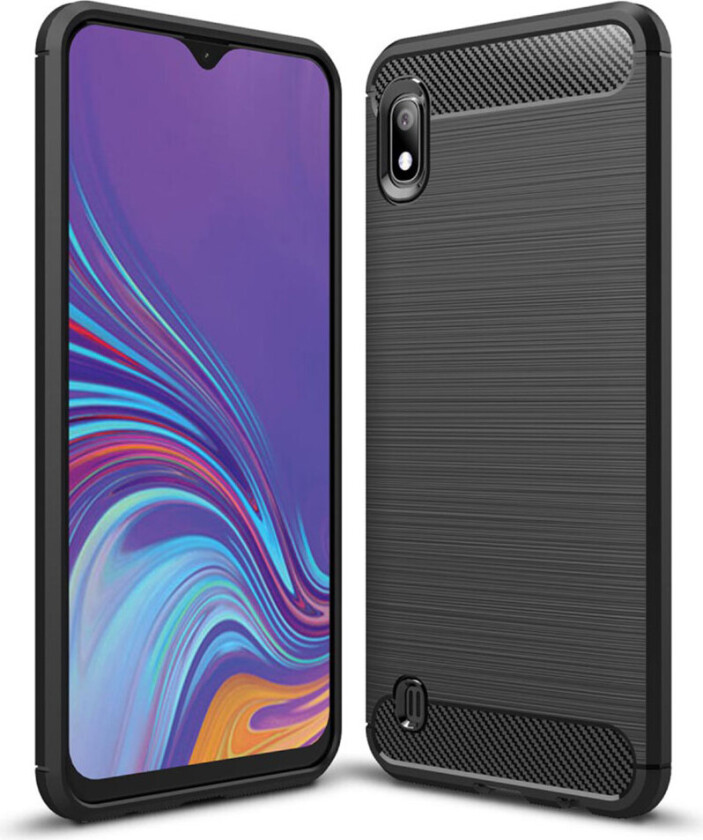 Carbon Flex Samsung Galaxy A10 deksel - Svart