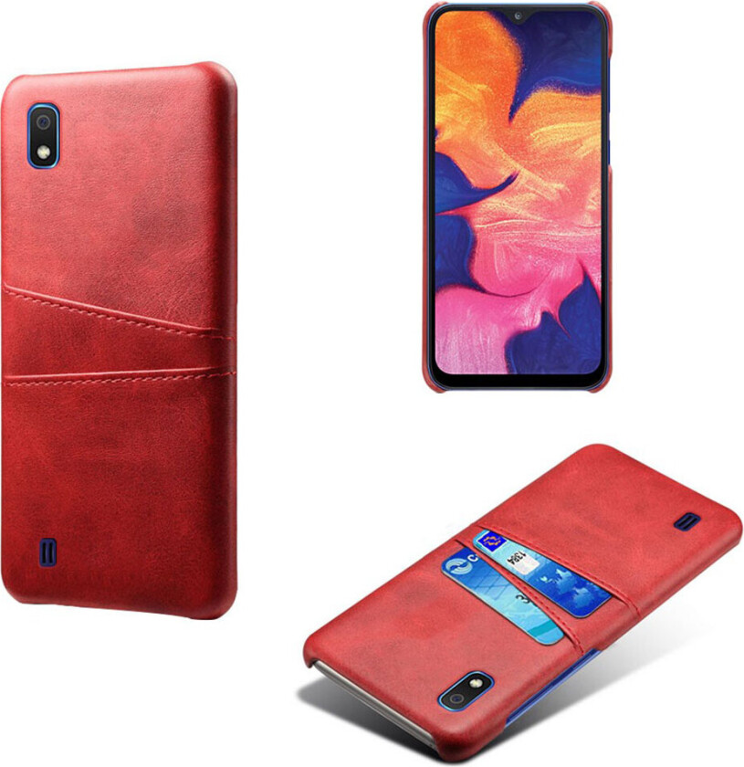 Dual Card Samsung Galaxy A10 deksel - Rød