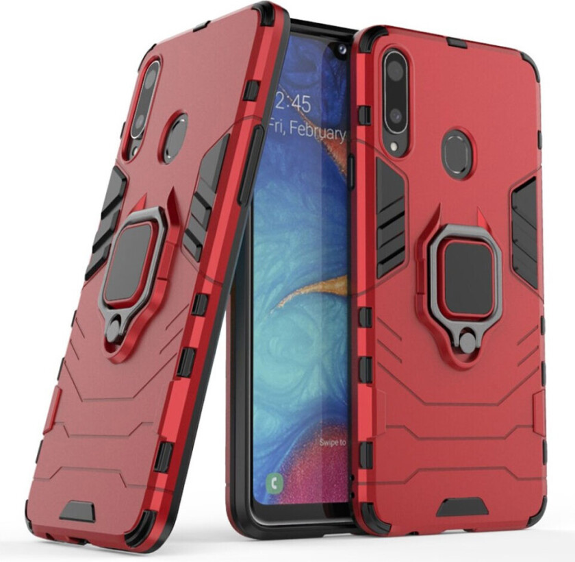 Ring Guard Samsung Galaxy A20s deksel - Rød