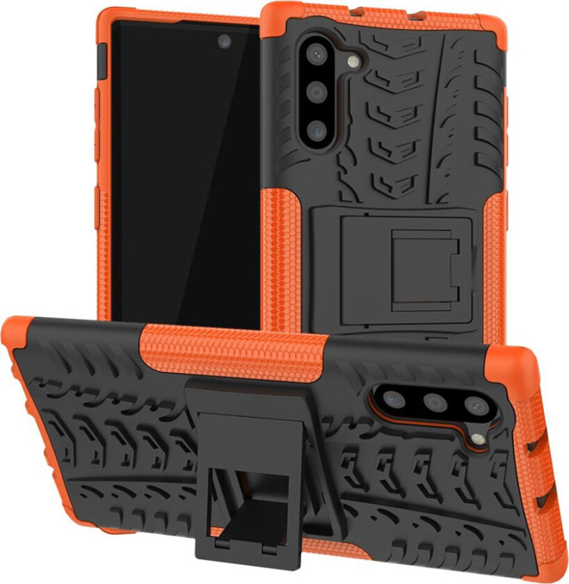 Offroad Samsung Galax Note 10 deksel - Svart / Oransje