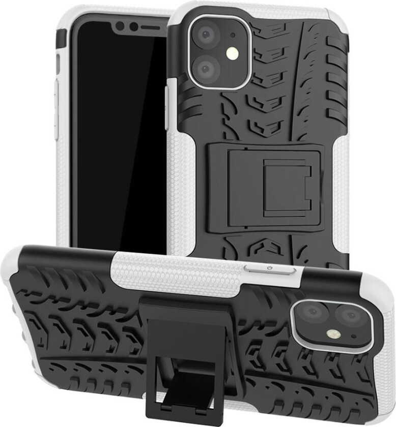 Offroad iPhone 11 deksel - Svart / Hvit