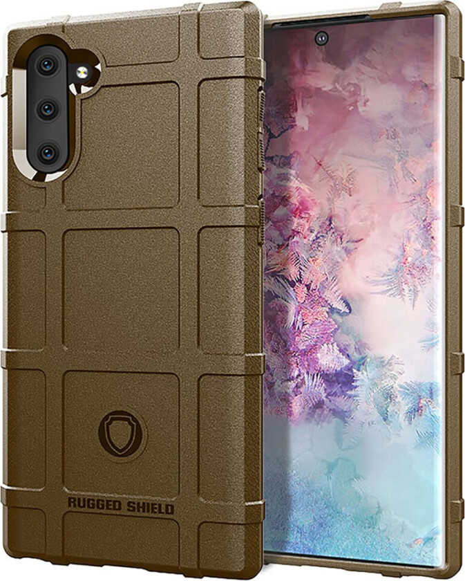 Rugged Shield Samsung Galaxy Note 10 deksel - Brun