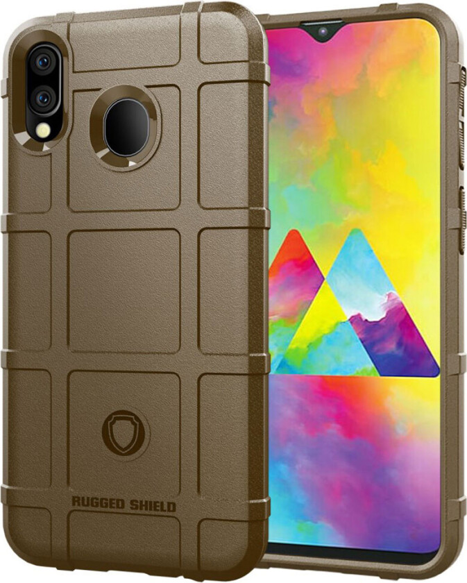 Rugged Shield Samsung Galaxy M20 deksel - Brun