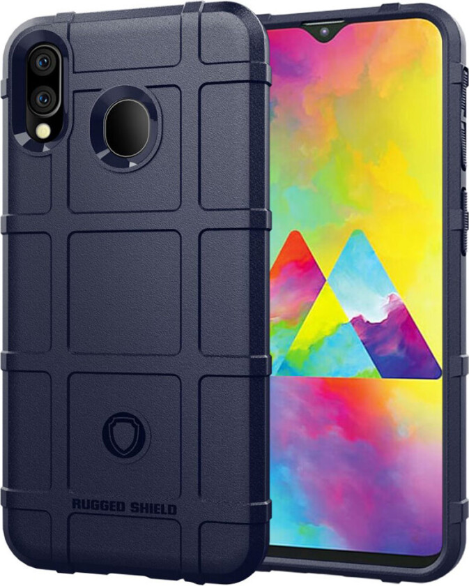 Rugged Shield Samsung Galaxy M20 deksel - Blå