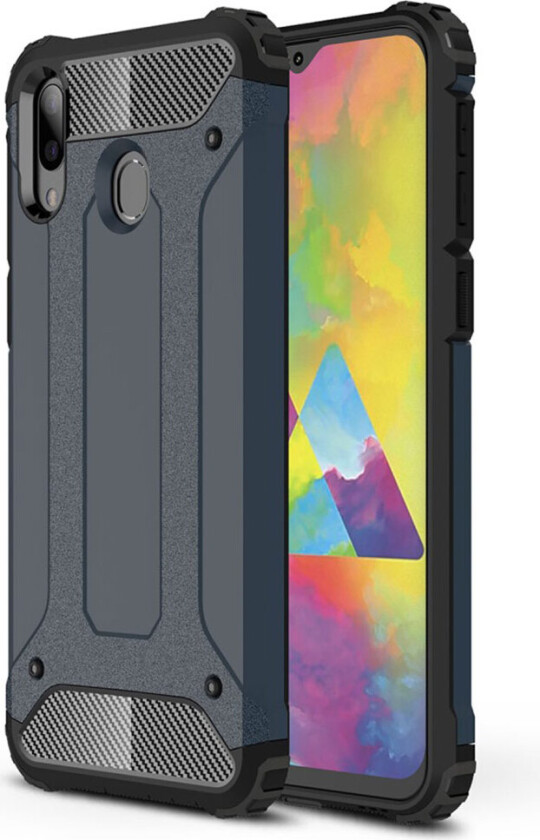 Armour Guard Samsung Galaxy M20 deksel - Mørke blå