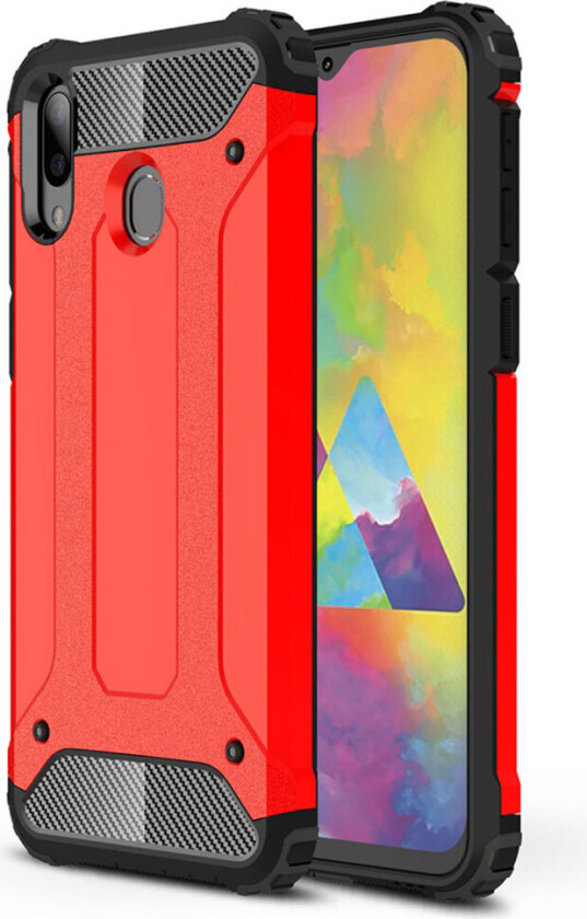 Armour Guard Samsung Galaxy M20 deksel - Rød