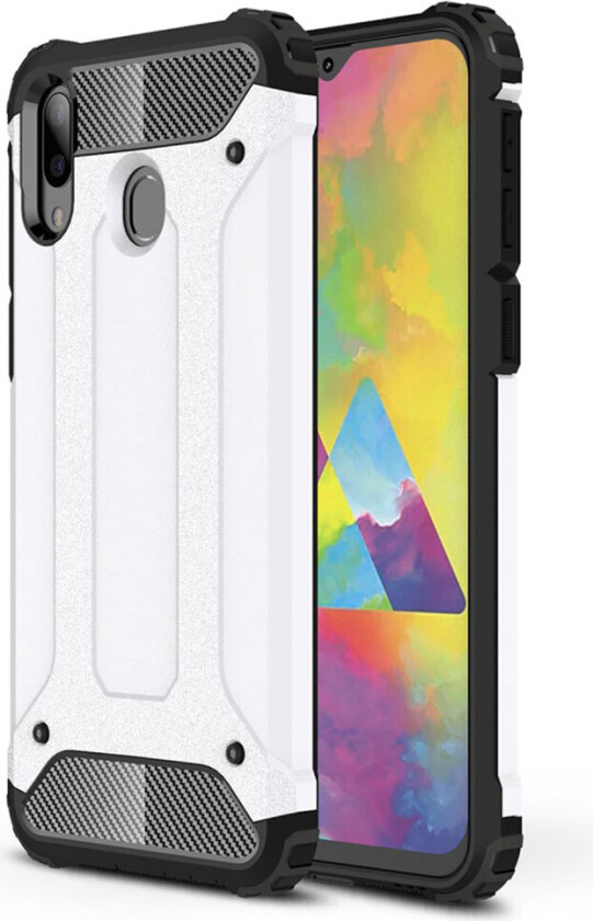 Armour Guard Samsung Galaxy M20 deksel - Hvit