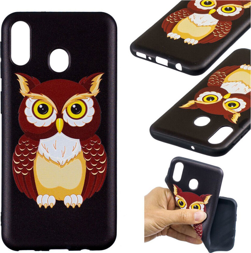 Imagine Samsung Galaxy M20 deksel - Brun ugle