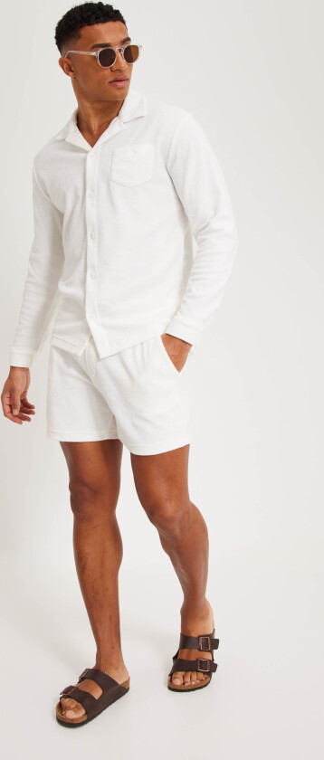 Terry Shorts Joggeshorts Hvit