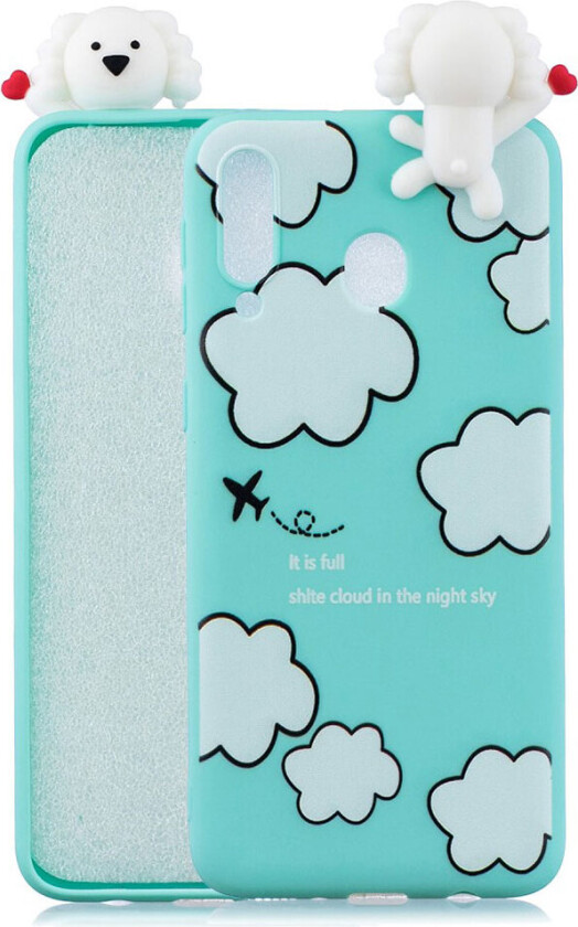 Cute 3D Samsung Galaxy A40 deksel - Cloud Pattern