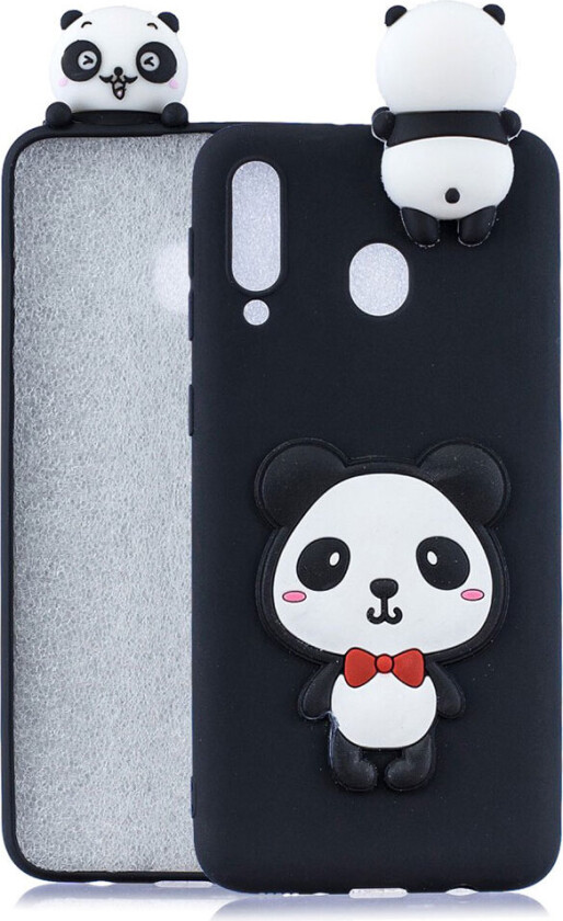 Cute 3D Samsung Galaxy A40 deksel - Handsome Panda