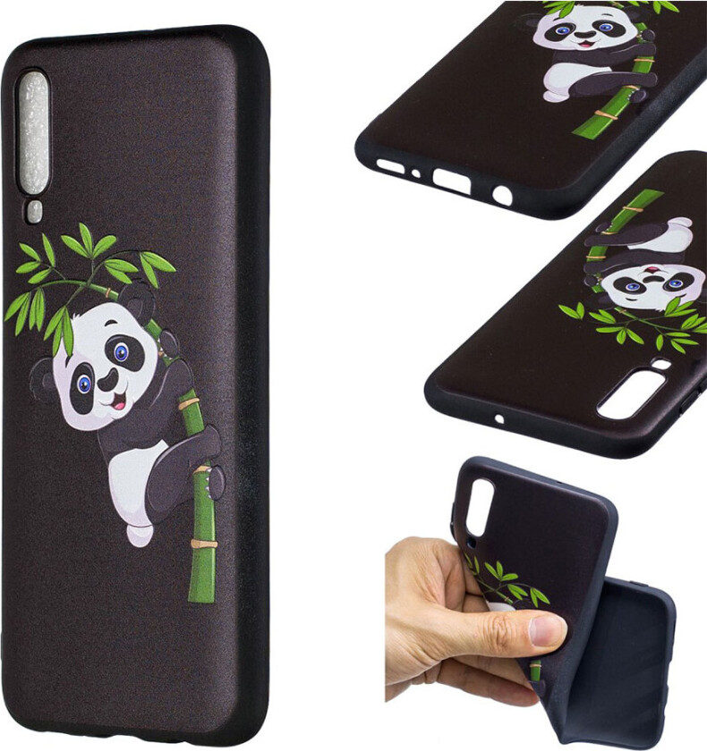 Tenk deg Samsung Galaxy A70 deksel - Panda Klatring på Bamboo