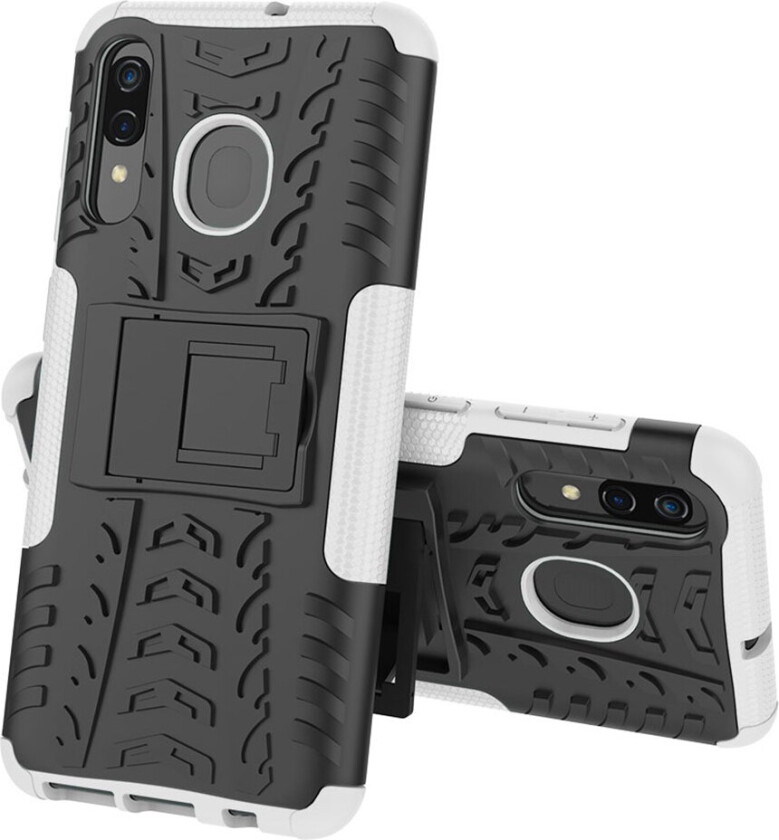 Offroad Samsung Galaxy A30 deksel - Hvit